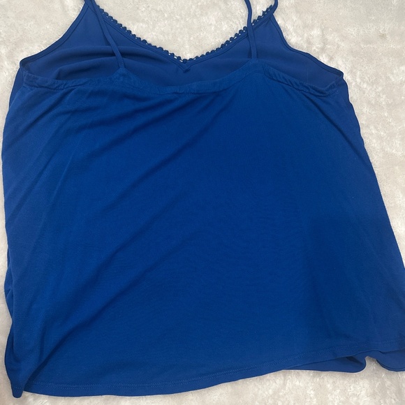 Royal blue Meduim Loft V Neck tank top - Picture 4 of 4